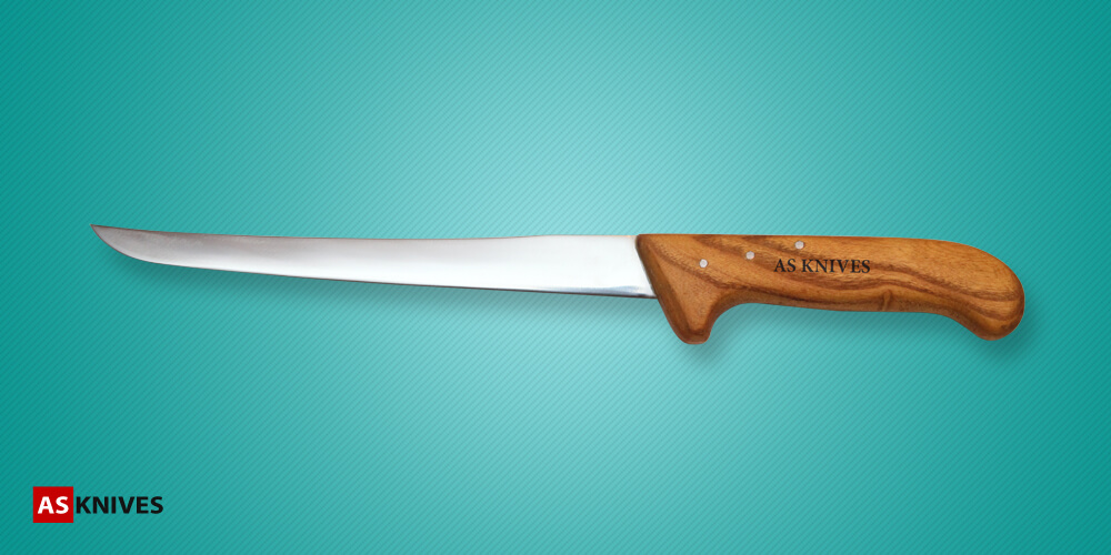 Fishing knife with wooden handle AS Knives Shop